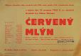 Hroubovice, Klicpera, Červený mlýn - plakát, 1954
