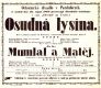 Pardubice, SDO, Osudná lysina - palkát, 1864