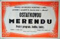 Osík, JDO, Ostatková merenda - plakát, 1937