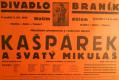 Praha-Braník, SDO, Kašpárek a svatý Mikuláš - plakát, 1933