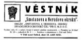Věstník Smetanova a Nerudova okrsku, 1932, hlavička