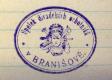 Branišov, Divadelní odbor SDH / Spolek div. ochotníků, otisk spolkového razítka, 1920