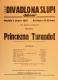 Praha-Nové Město, Vzděl. sbor vyšehradský, Divadlo Na Slupi, Princezna Turandot - plakát, 1935