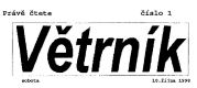 Hlavička zpravodaje: Větrník