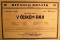 Praha-Braník, SDO,  Divadlo Braník, V českém ráji - plakát, 1930