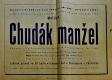 Choltice, Spolek divadelních ochotníků, Chudák manžel - plakát, 1953