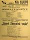 Praha-Nové Město, Divadlo Na Slupi, Hlava ve smyčce - Lázně Zázračná voda - plakát, 1934