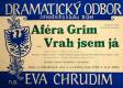 Chrudim, Eva, Aféra Grim - plakát, 1957