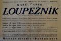 Pardubice, Lidová scéna, Loupežník - plakát, 1946
