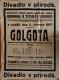 Miletín, Erben, Golgota - plakát, 1927