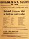 Praha-Nové Město, Divadlo Na Slupi, Kašpárek ten nezná zlost se Šmidrou znají veselost - plakát, 1933