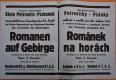 Petrovičky, Pšánky, MNS, Románek na horách - plakát, 1942