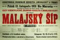 Třebíč, Vrchlický, Malajský šíp - plakát, 1931