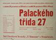 Němčice, Šlégl a ČSM, Palackého třída 27. - plakát, 1954