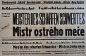 Nový Bydžov, Jirásek, Plakáty, Mistr ostrého meče - plakát, 1942