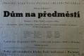 Přelouč, Tesla, Dům na předměstí - plakát, 1959