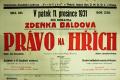Třebíč, Vrchlický, Právo na hřích - plakát, 1931