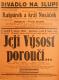 Praha-Nové Město, Divadlo Na Slupi,  Kašpárek a král Nosáček - Její Výsost poroučí... - plakát, 1932