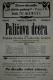 Praha-Holešovice, Beseda Tyl, Paličova dcera - plakát, 1907