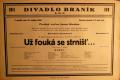 Praha-Braník, SDO, Divadlo Braník, Už fouká ze strnišť... - plakát, 1930