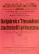 Praha-Nové Město, Divadlo Na Slupi, Kašpárek s Třesavkou zachránili princeznu - plakát, 1942