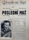 Praha, Poštovní spořitelna, Dramatický soubor, Poslední muž - plakát, v Divadle Na Slupi, 1947