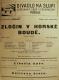 Divadlo Na Slupi, Zločin v horské boudě - plakát, 1926