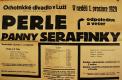 Luže, Jaroslav, Perle panny Serafinky - plakát, 1929