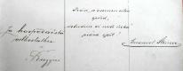 Praha-Ruzyně, Svornost, 07, pamětní kniha, svěcení praporu, zápisy účastníků, 1892