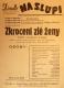 Divadlo Na Slupi, Zkrocení zlé ženy - plakát, 1950