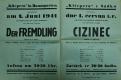 Sádek, SDO Klicpera, Cizinec - plakát, 1941