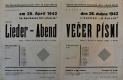 Dolní Roveň, Tyl, Večer písní - plakát, 1942