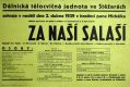 Stěžery, DTJ, Za naší salaší - plakát, 1939