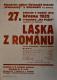 Ostroměř, Komenský, Láska z románu - plakát, 1932