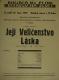 Praha, Šimanovský, Její Veličenstvo Láska - plakát, 1940