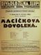 Divadlo Na Slupi, Macíčkova dovolená - plakát, 1929