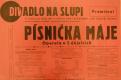 Praha-Vyšehrad, beseda Havlíček, Písnička máje - plakát, v Divadle Na Slupi, 1941