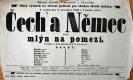 Chrudim, Divadelní ochotníci, Čech a Němec - plakát, 1866