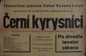 Vysoká Libeň, Sokol, Černí kyrysníci - plakát, 1933