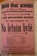 Nová Paka, SDO, Na letním bytě - plakát, 1898