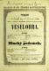 Kostelec nad Černými Lesy, SDO, Veselohra - Hluchý podomek - plakát, 1866