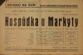 Praha-Nusle, Dramaticko-ochotnický kroužek, Hospůdka u Markyty - plakát, v Divadle Na Slupi, 1941