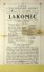 Praha-Žižkov, FDTJ, Lakomec - plakát, 1923