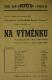 Praha-Malá Strana, Vzdělávací klub Osvěta, Na výměnku - plakát, 1937