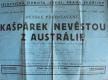 Praha-Spořilov, Sokol, Kašpárek nevěstou z Austrálie - plakát, 1934