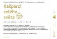 Kašpárci celého světa, pozvánka na výstavu 2012 - 2013