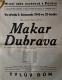 Pardubice, Městské a oblastní divadlo, Makar Doubrava - plakát, 1949