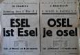 Choltice, SDO, Osel je osel - plakát, 1941