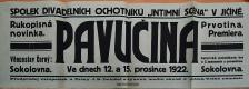 Jičín, Intimní scéna, Pavučina - plakát, 1922