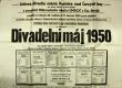 Kostelec nad Černými Lesy, Divadelní máj – plakát, 1950